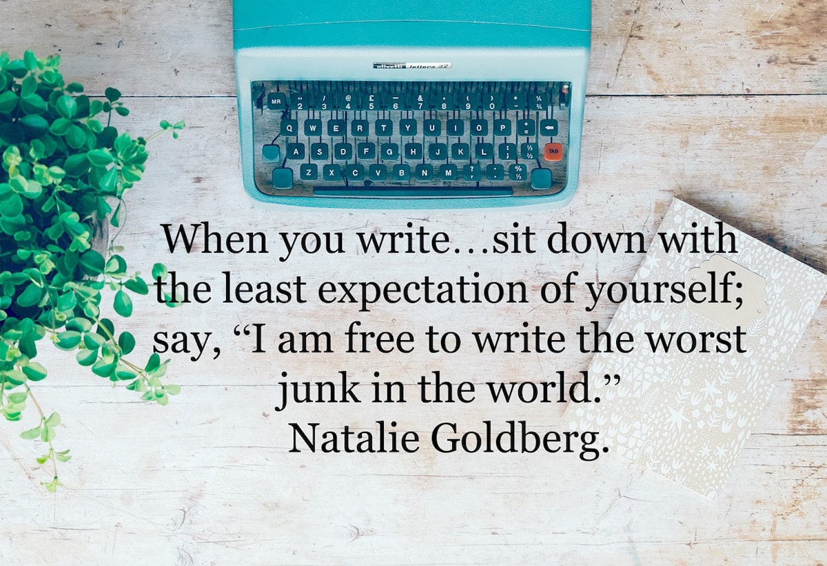 Natalie Golberg quote on writing